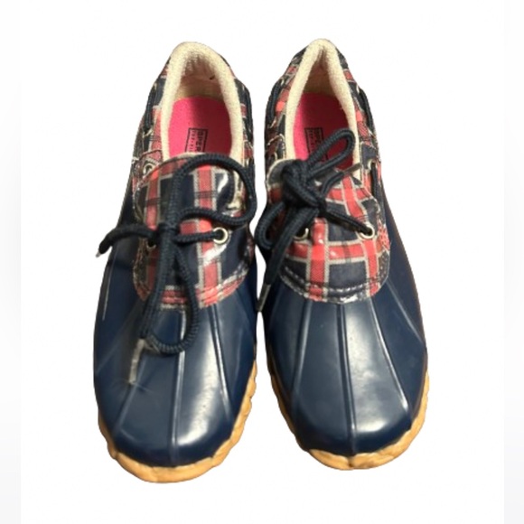 Sperry Top Sider Navy And Red Size 4 Rain Shoes - Picture 2 of 6